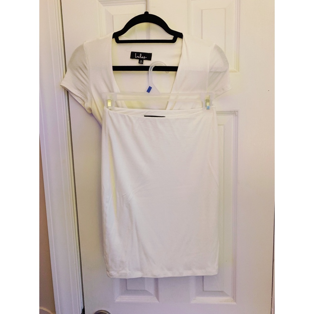Lulu’s By Your Side Ivory Two-Piece Dress